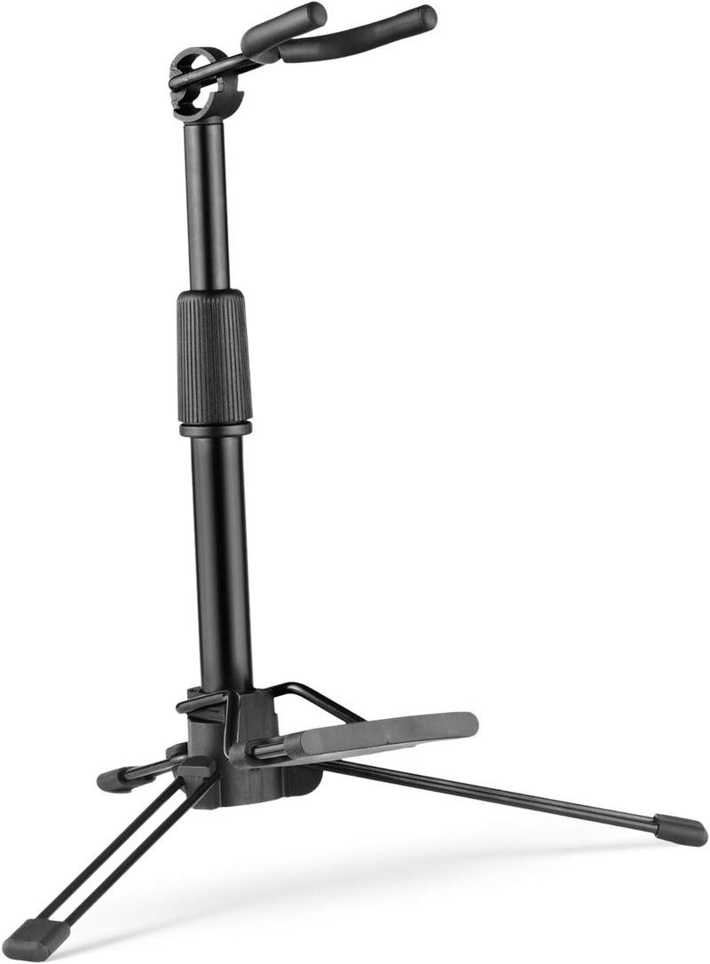summina Foldable Digital Wind Instrument Stand Adjustable Metal Aerophone Holder Musical Instrument Stand, Black - Image 1